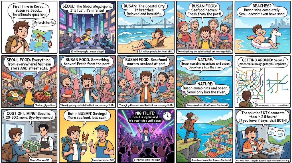 Busan vs. Seoul