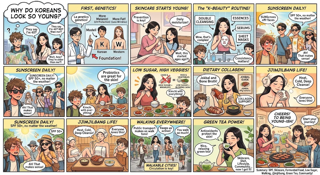 why koreans look young korean skincare secrets