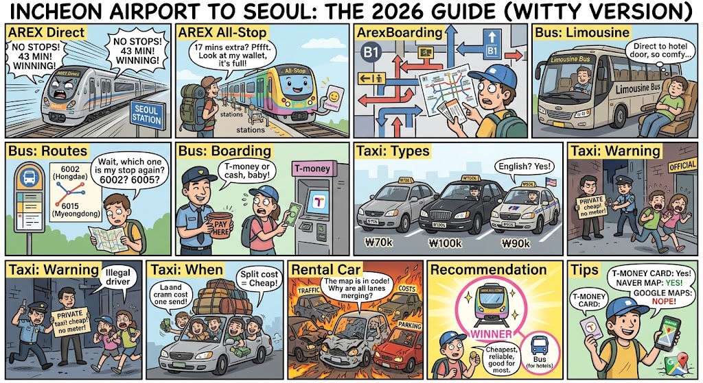Incheon Airport to Seoul