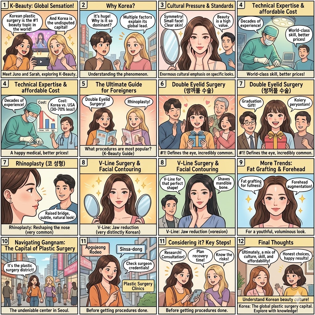 Korean plastic sugery cartoon