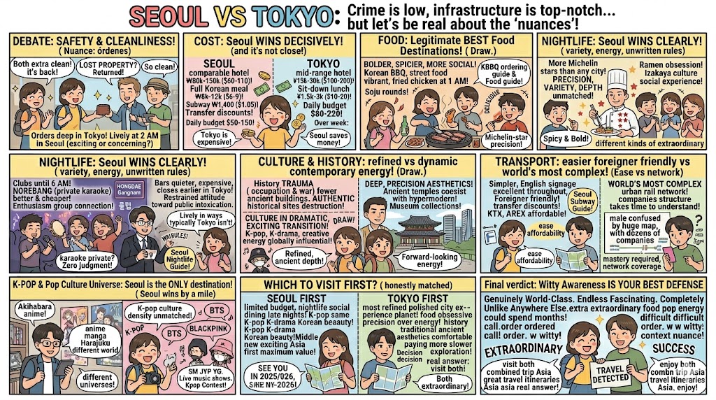 Seoul vs Tokyo