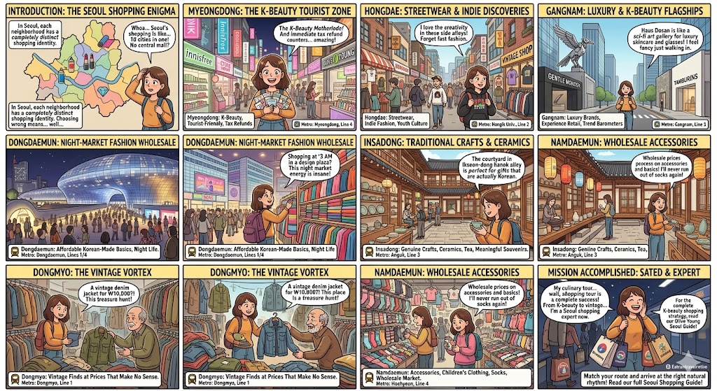 Seoul shopping map