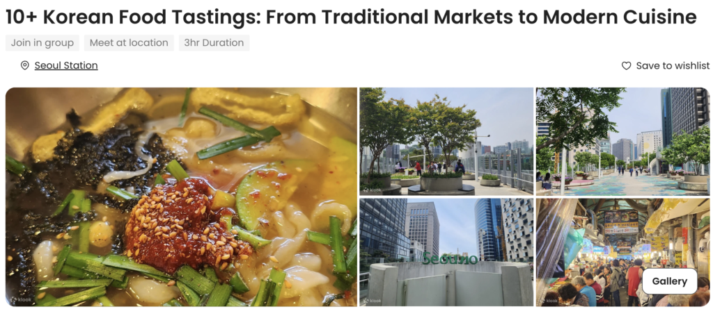 Korean food tastings