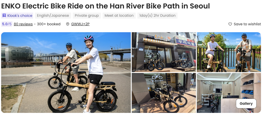 Seoul bike tour