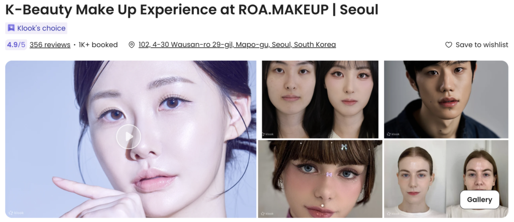 K-beauty make up experience