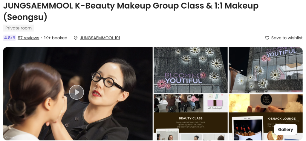 Kbeauty makeup group class