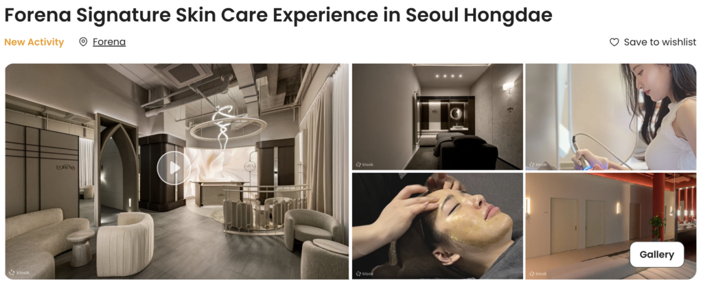 Skin care experience