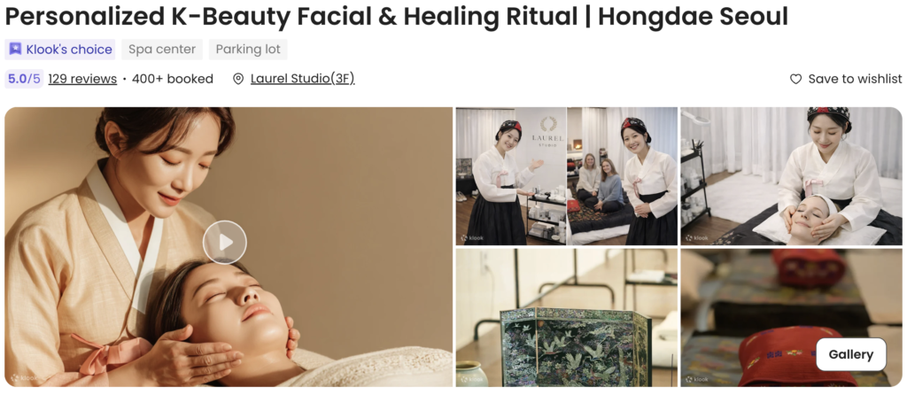 Personalized Kbeauty facial